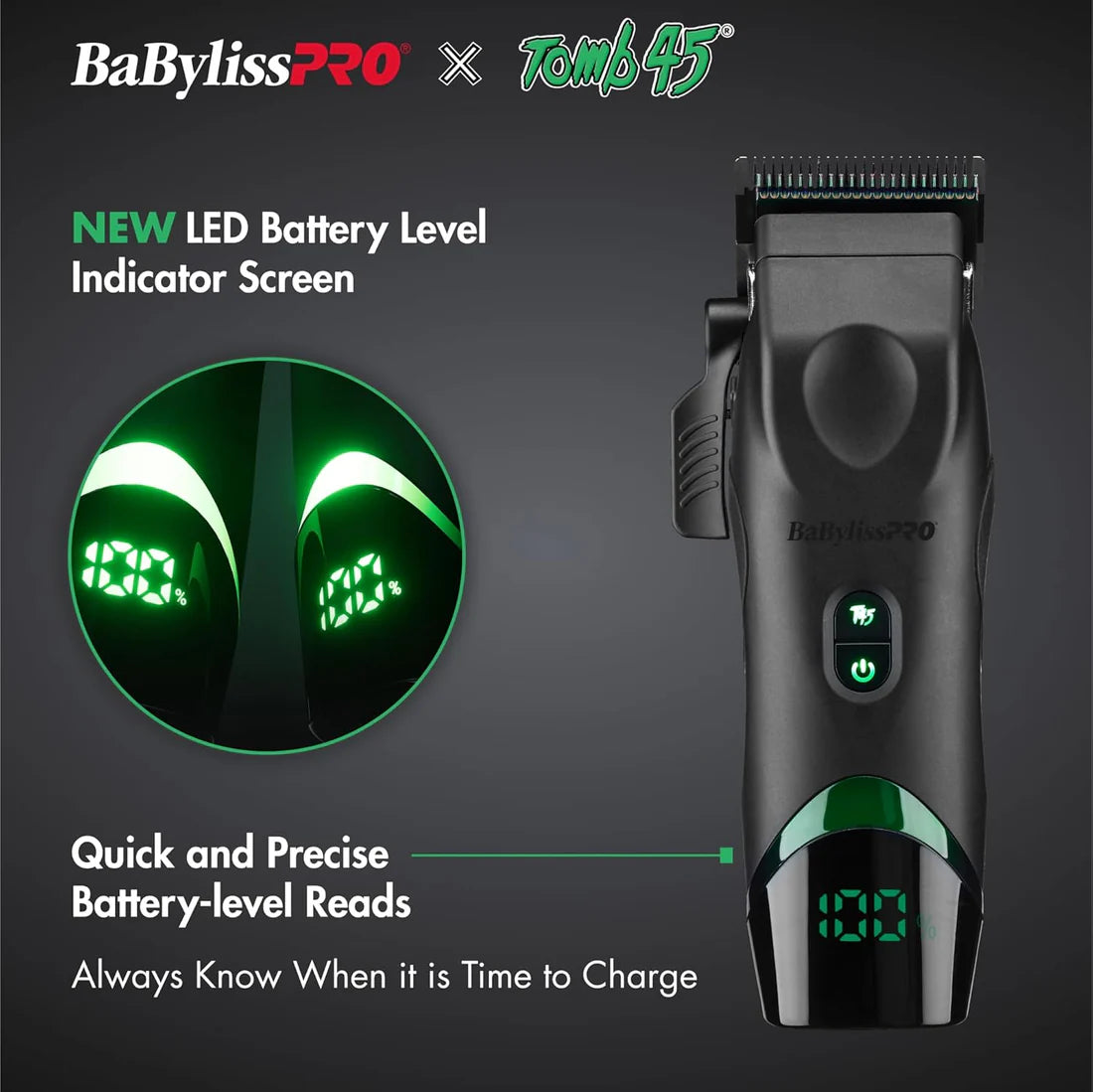 BaBylissPRO x Tomb45 Wireless Charging Clipper (FXT45C)