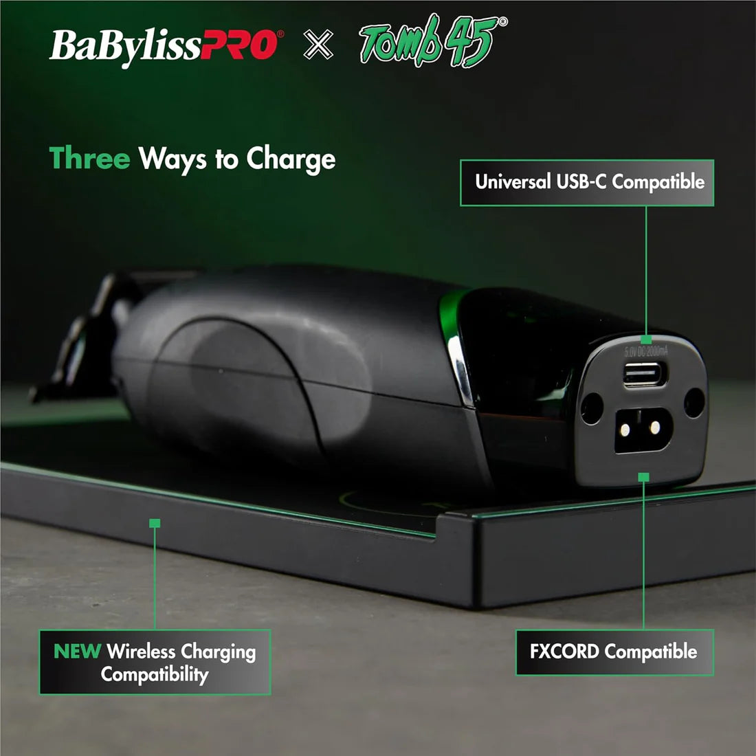 BaBylissPRO x Tomb45 Wireless Charging Trimmer (FXT45T)