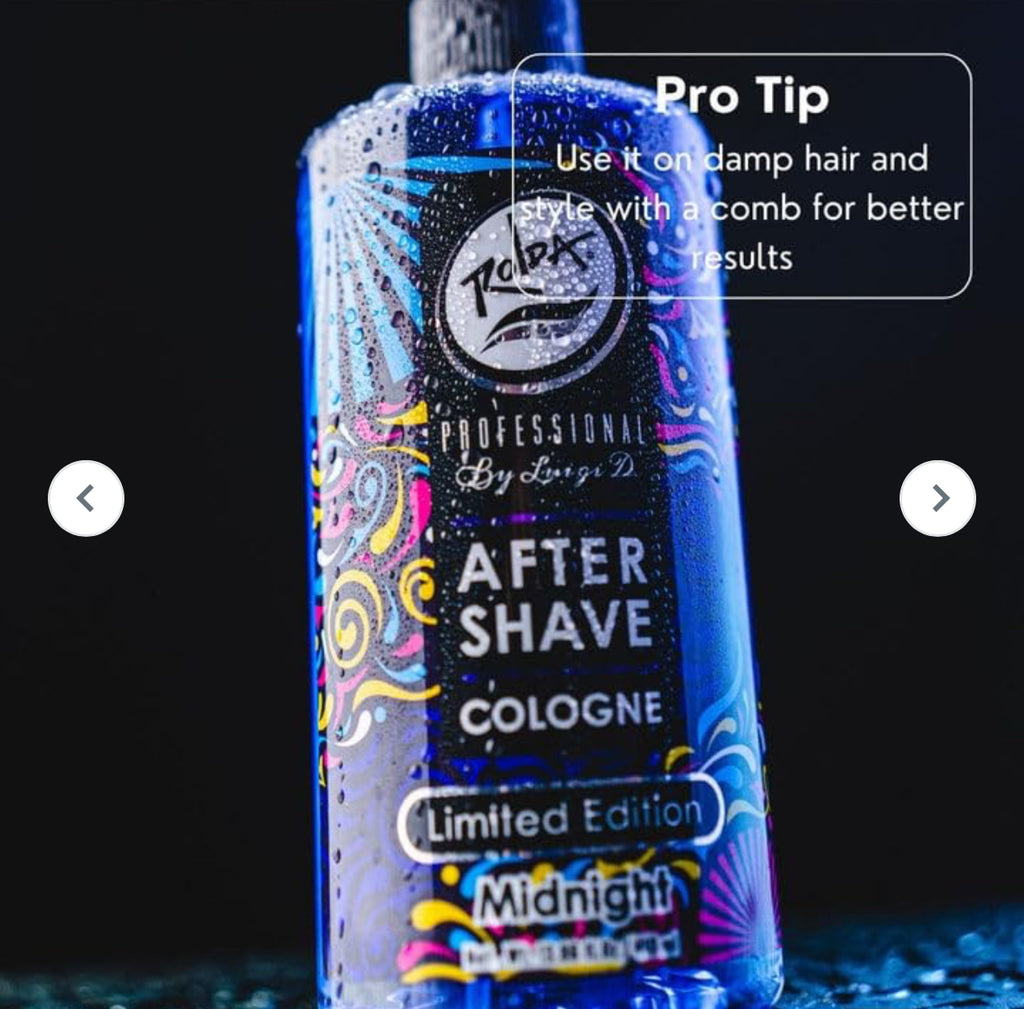 Rolda - Midnight After Shave Tonic For Men | Post Shave Tonic, Calms Irritation, Helps Heal & Clean Shaved Areas, Masculine Fragrance