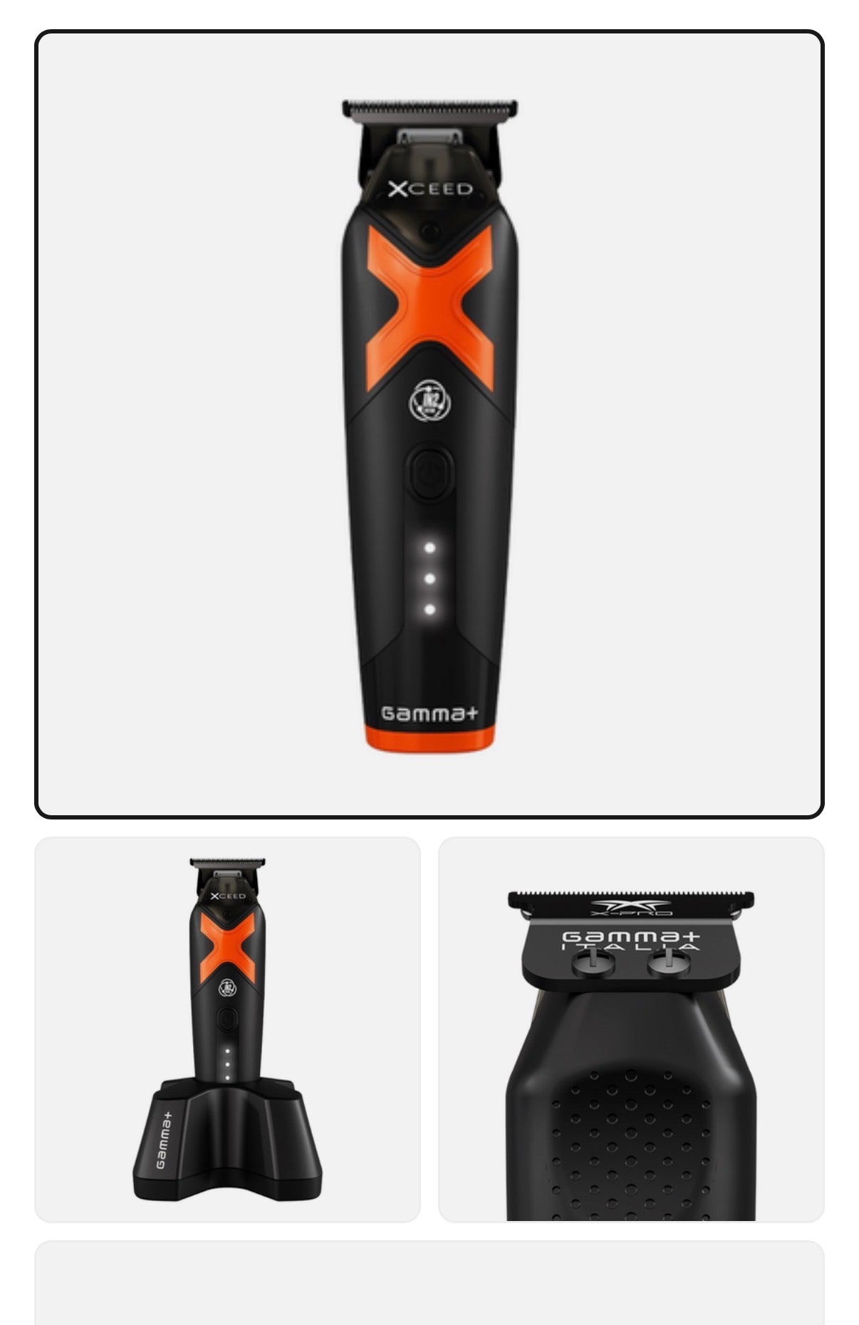 Gamma XCEED IN2 Vector Motor Cordless Trimmer Black - BRAND NEW | GP418B