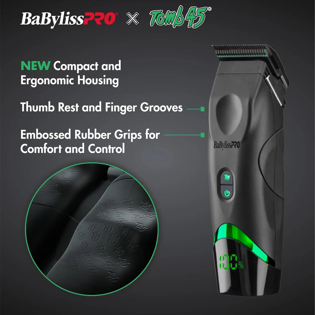 BaBylissPRO x Tomb45 Wireless Charging Clipper (FXT45C)