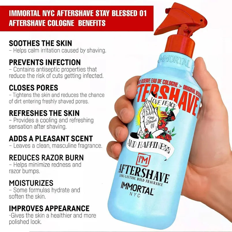 After shave STAY BLESSED 01 inmortal collection