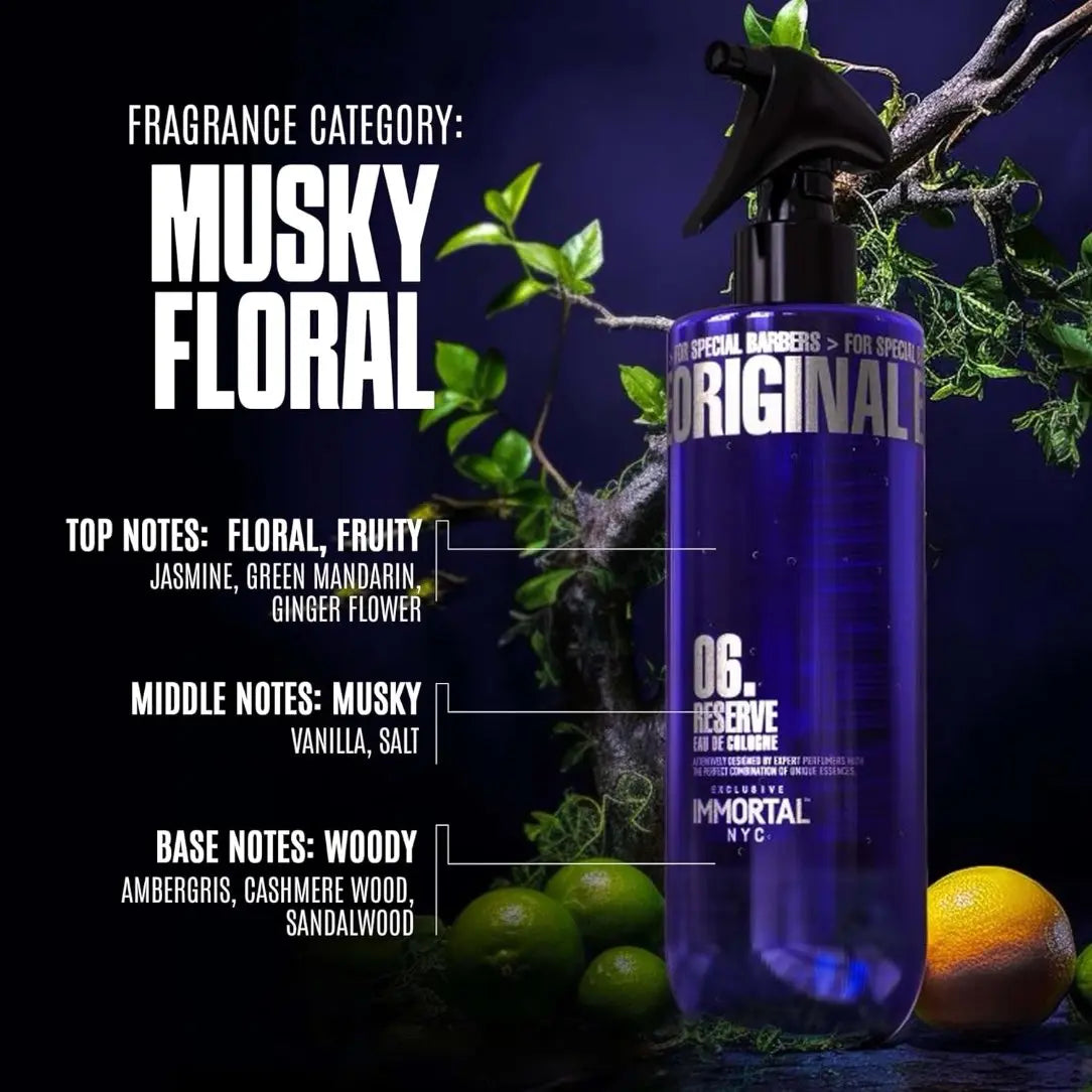 IMMORTAL NYC RESERVE COLOGNE AFTERSHAVE NO.6 | POWER & COMMAND FRAGRANCE