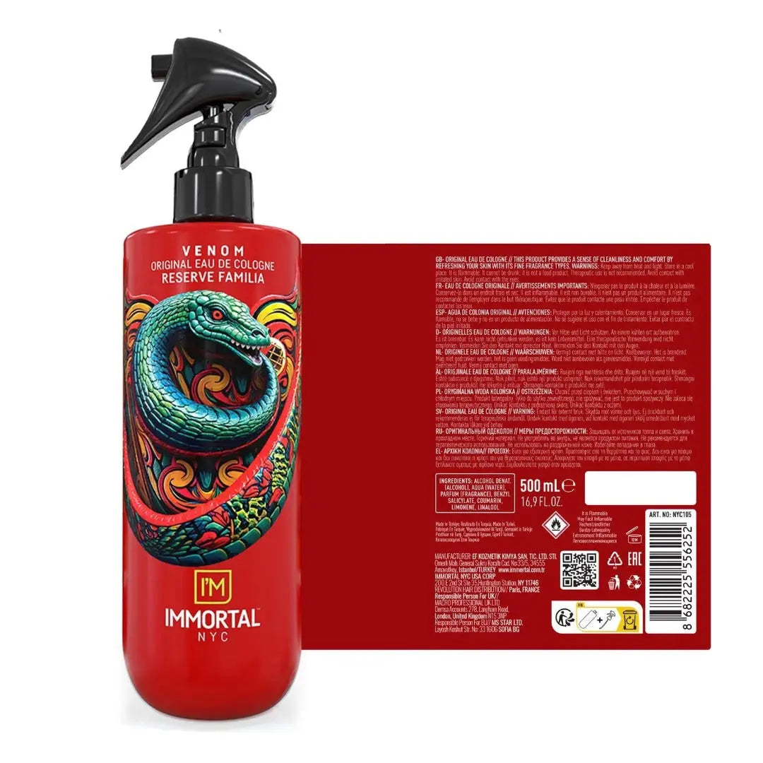 IMMORTAL NYC RESERVE COLOGNE AFTERSHAVE - VENOM: A FRAGRANCE FOR THE ELITE