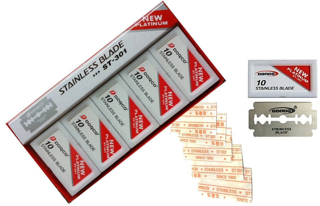 Dorco platinum red double edge Razor Blades 100ct
