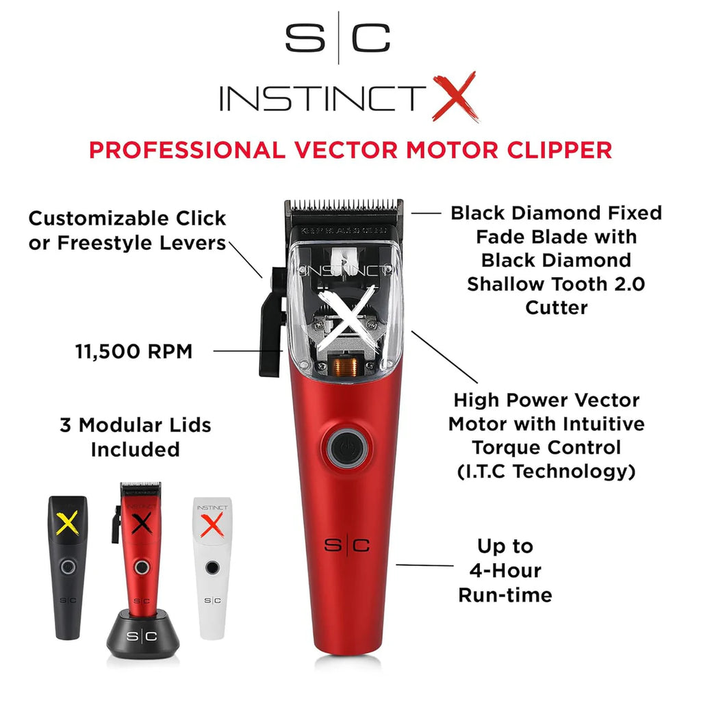 StyleCraft Instinct-X Cordless Hair Clipper w/ Vector Motor & Intuitive Torque Control (SC608M) [OPEN BOX]