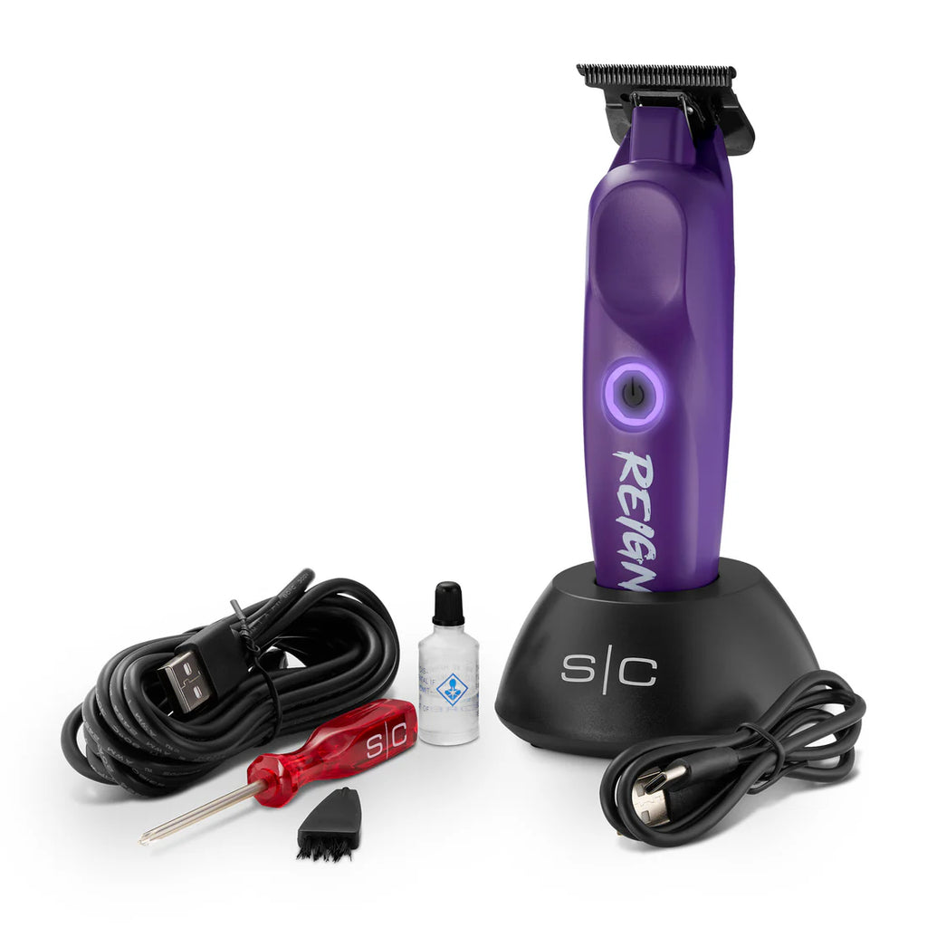 StyleCraft Reign EON Digital Brushless Motor Cordless Clipper - Purple (SC620P)