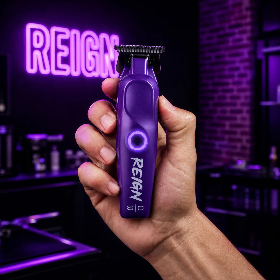 StyleCraft Reign EON Digital Brushless Motor Cordless Clipper - Purple (SC620P)