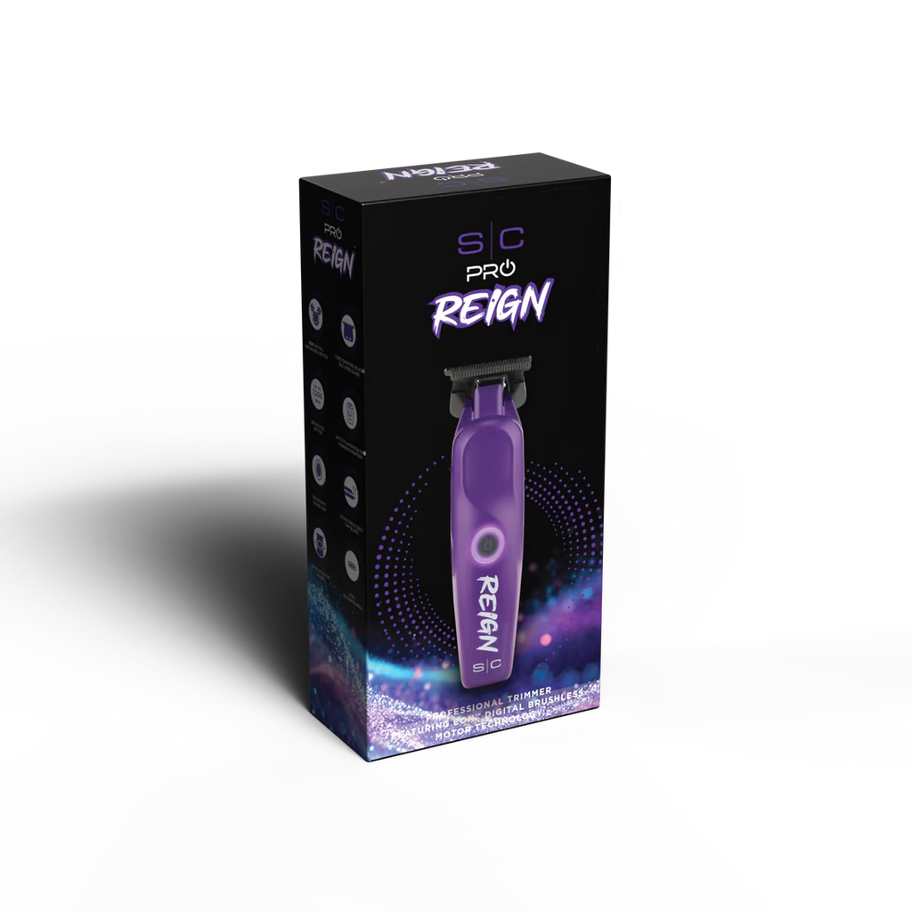 StyleCraft Reign EON Digital Brushless Motor Cordless Clipper - Purple (SC620P)