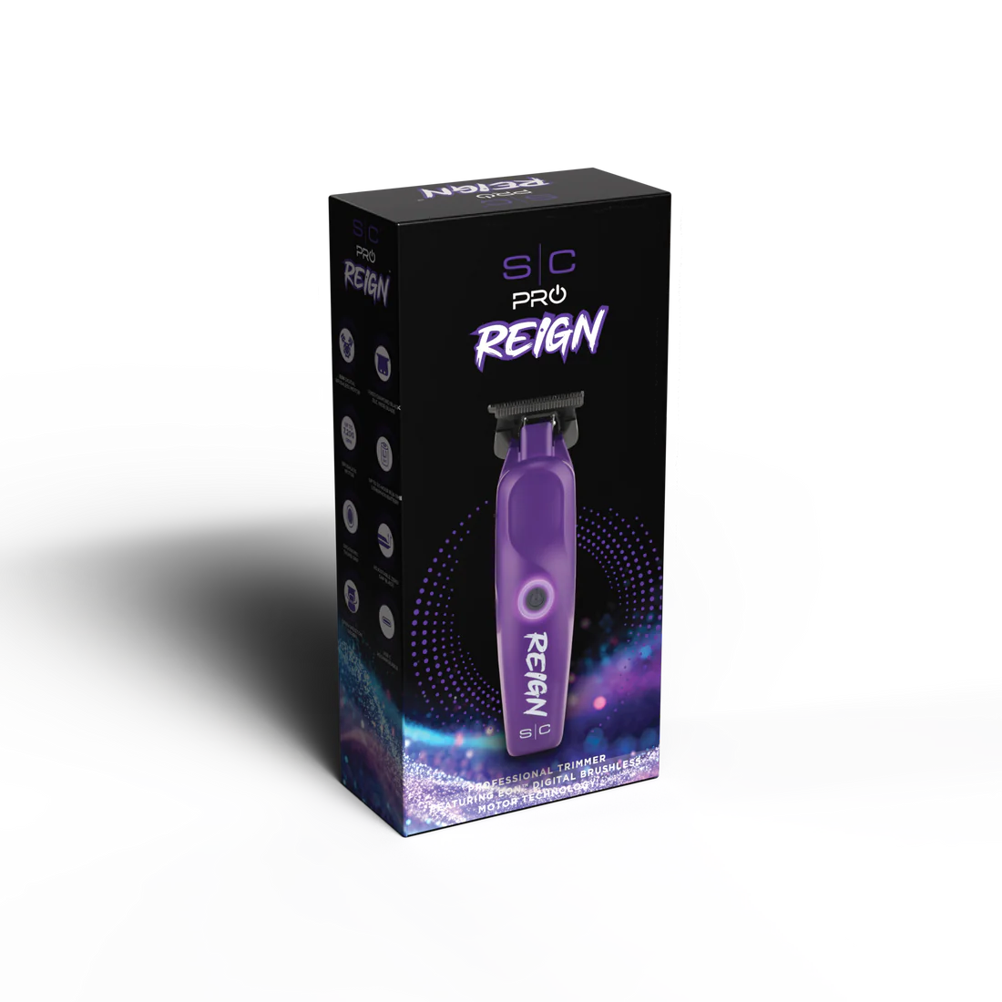 StyleCraft Reign EON Digital Brushless Motor Cordless Clipper - Purple (SC620P)